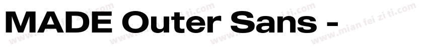 MADE Outer Sans字字体转换